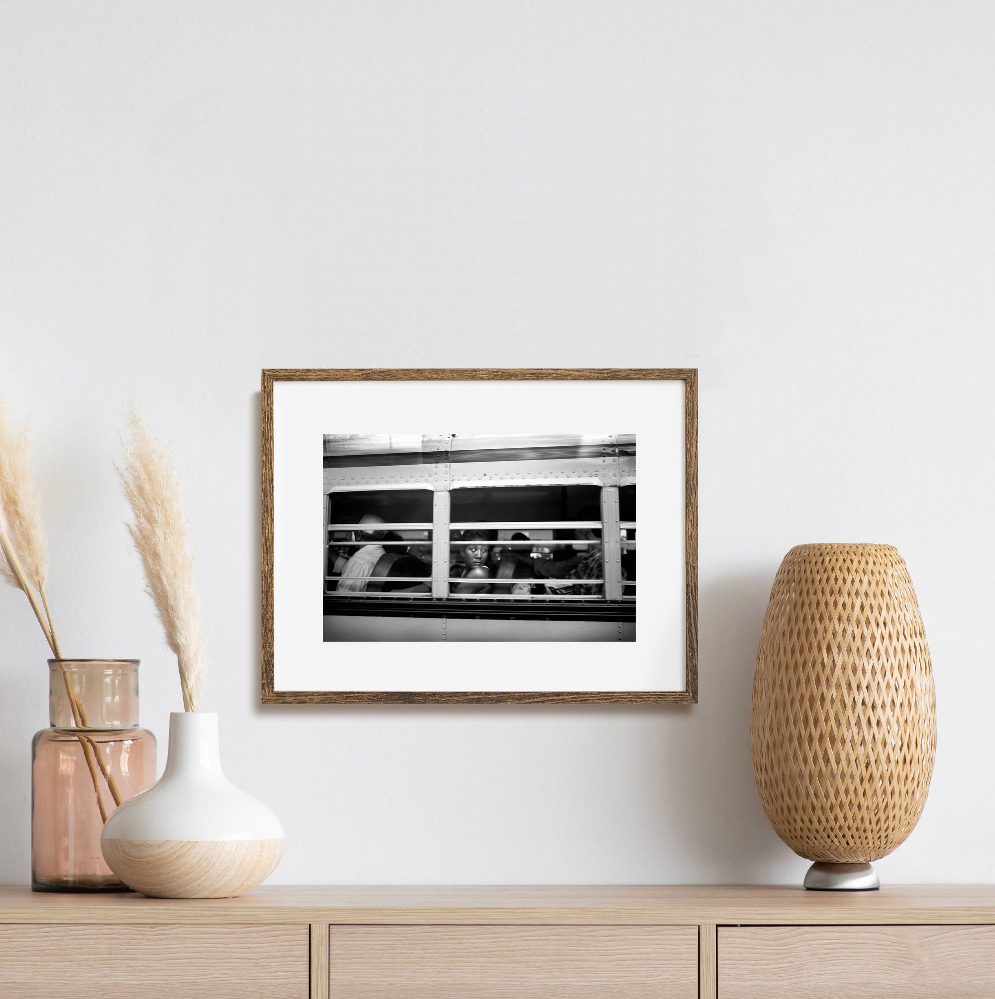 Bus Rider, Tegucigalpa, Honduras print, photographer Tadd Myers 