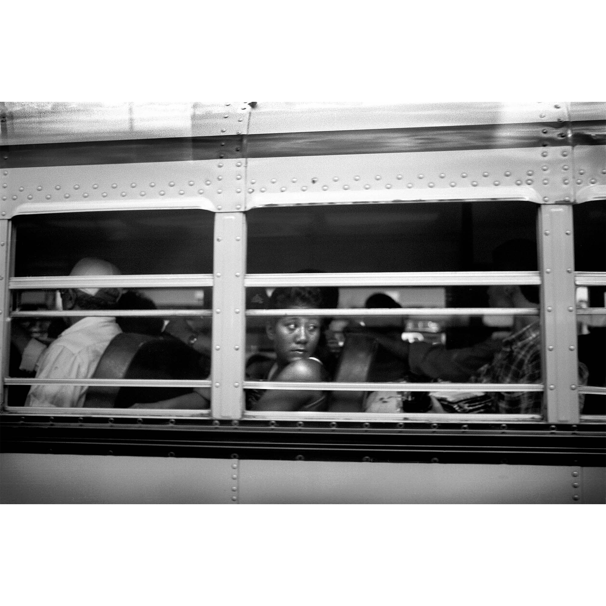 Bus Rider, Tegucigalpa, Honduras print, photographer Tadd Myers 