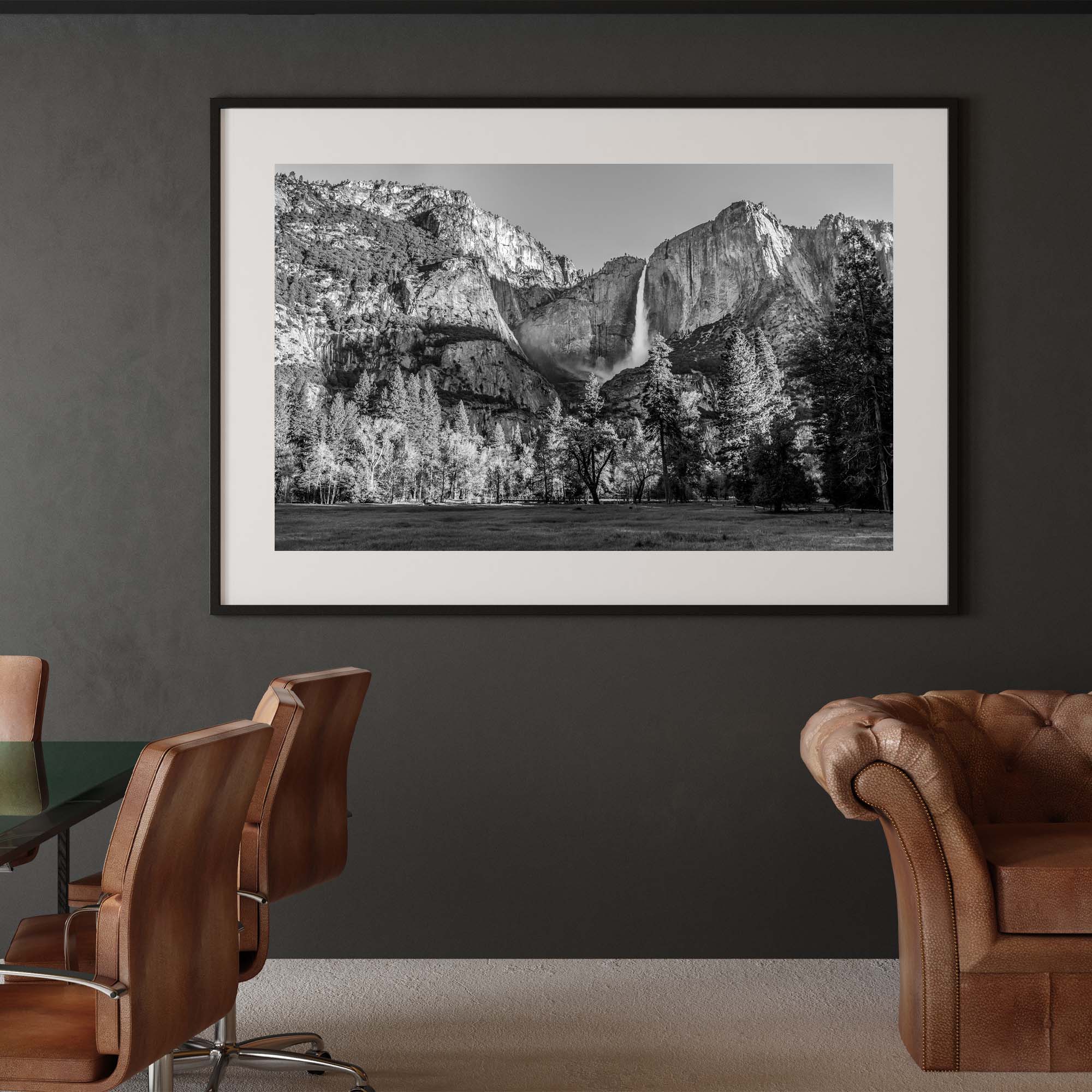 Yosemite Landscape print on a wall, Tadd Myers Photography