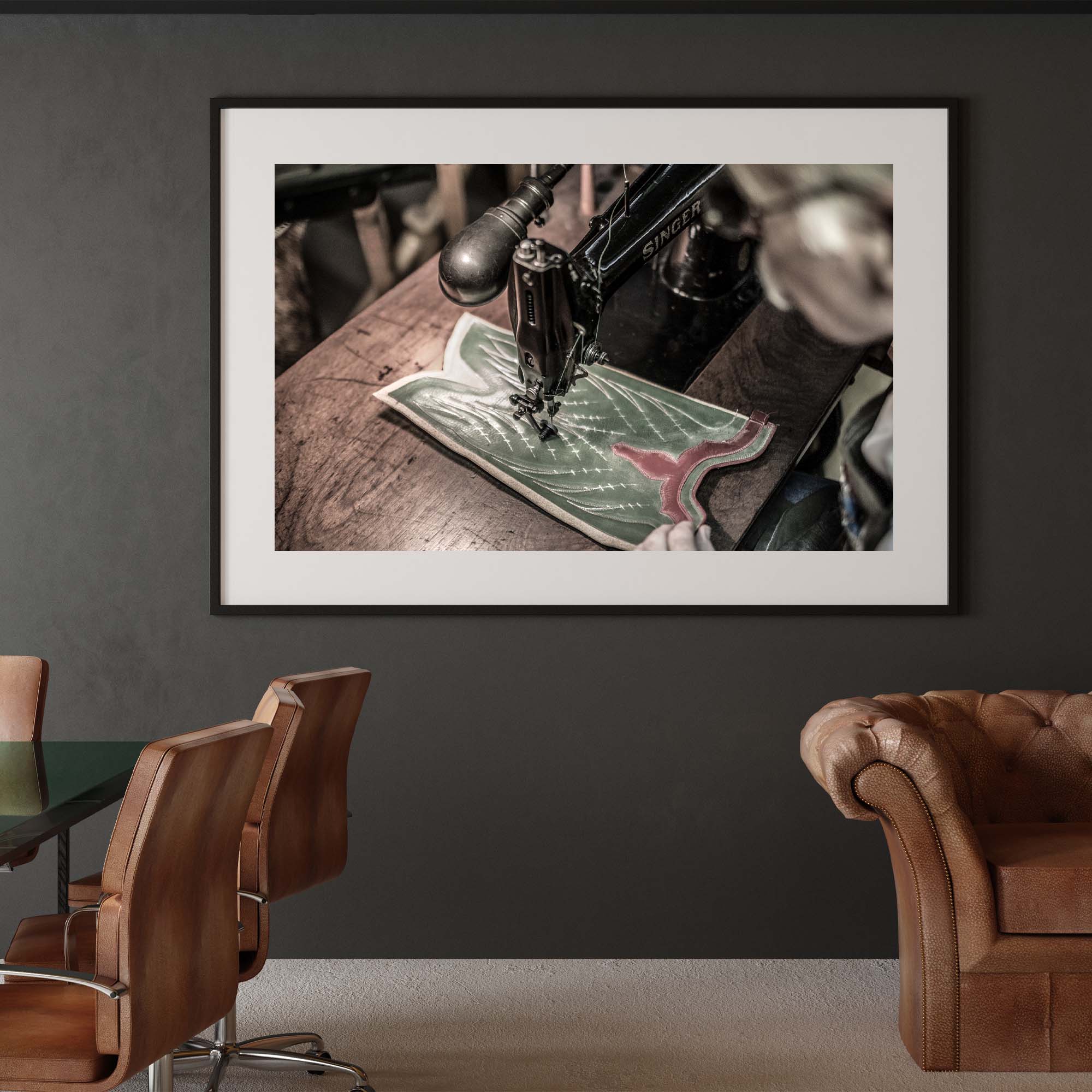 Tadd Myers, Sewing the boots, Making Boots print