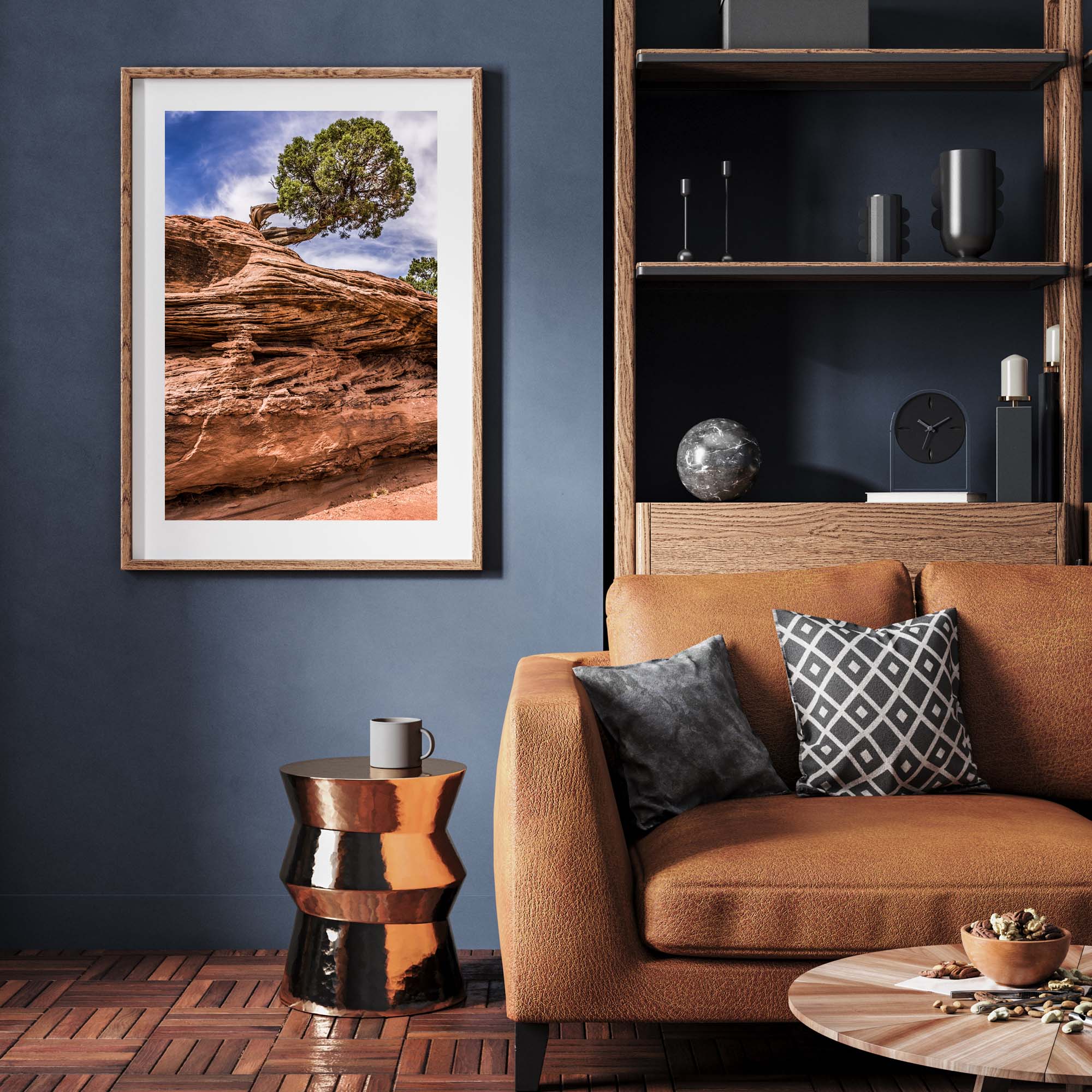 Desert Tree - Colorado Landscape print hanging on a wall, Tadd Myers Photography