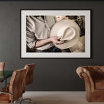 Tadd Myers, Hats print hanging on a wall
