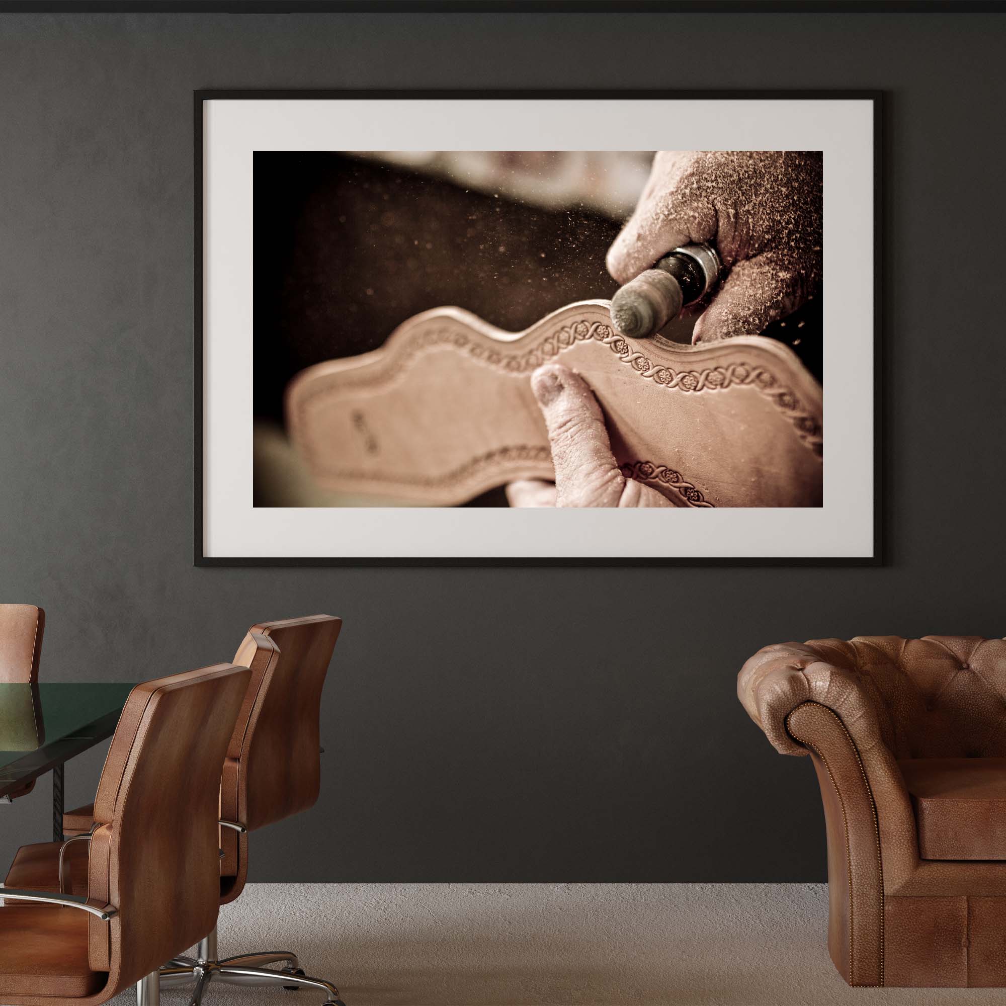 Tadd Myers, Holsters print on a ewall