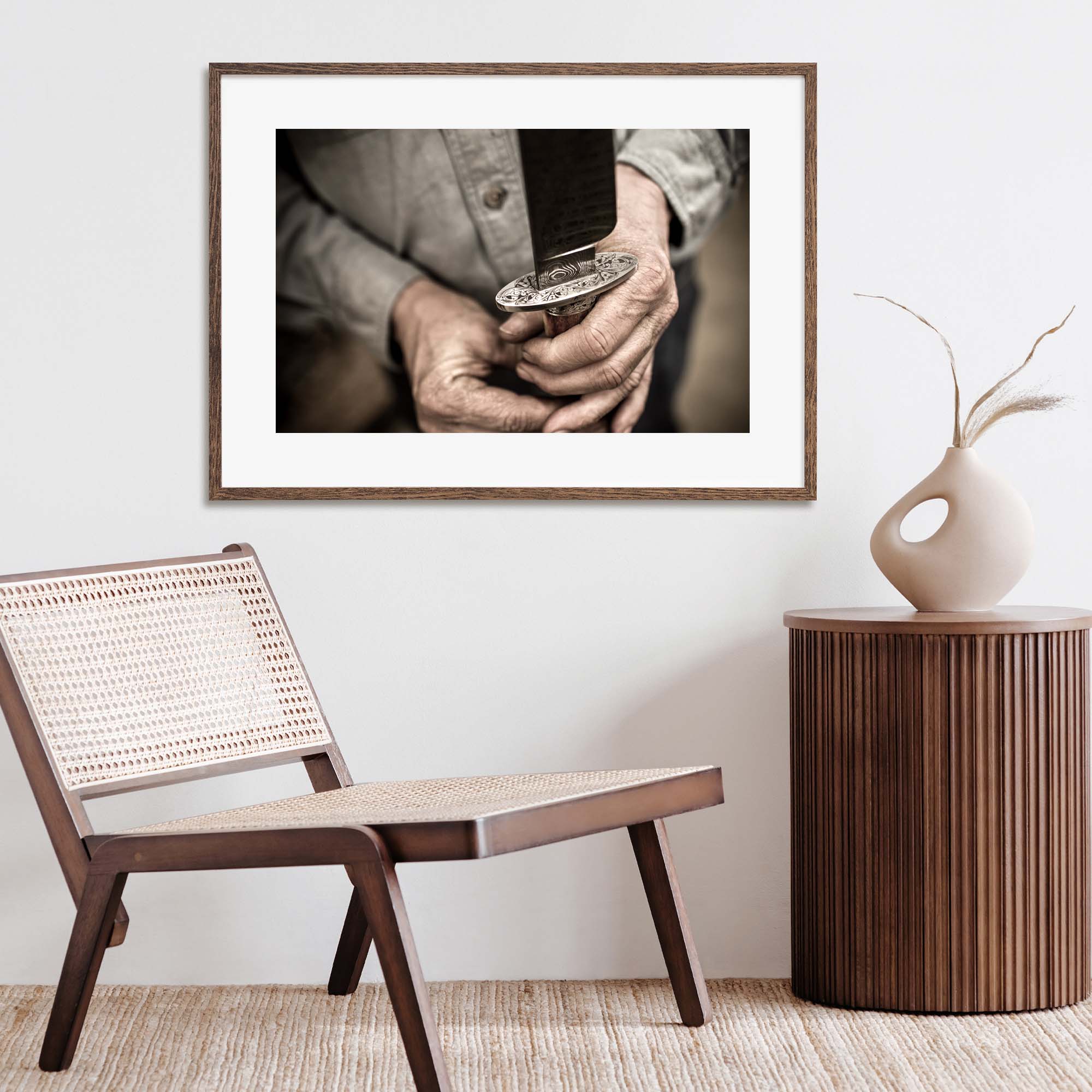 Tadd Myers, Knives 1 print on the wall