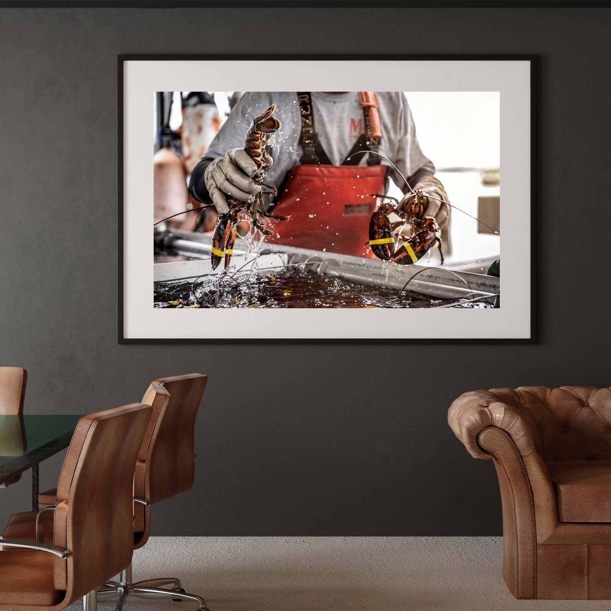 Maine Lobsterman at Work, Maine Lobster, USA - 6, taddmyersprints.com