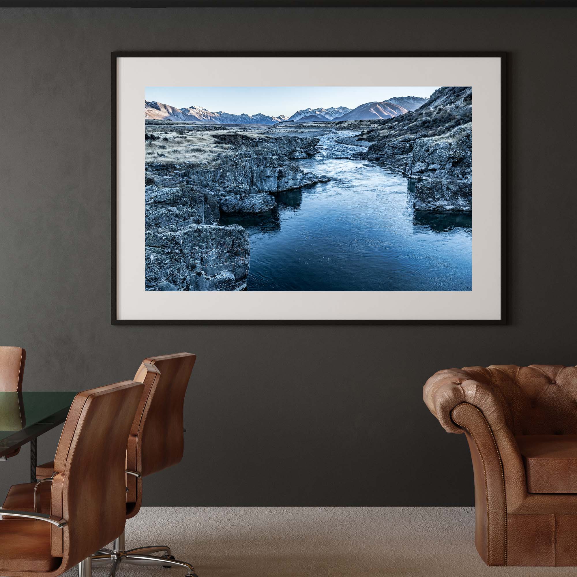 New Zealand Landscape print displayed on a wall, Tadd Myers Photography