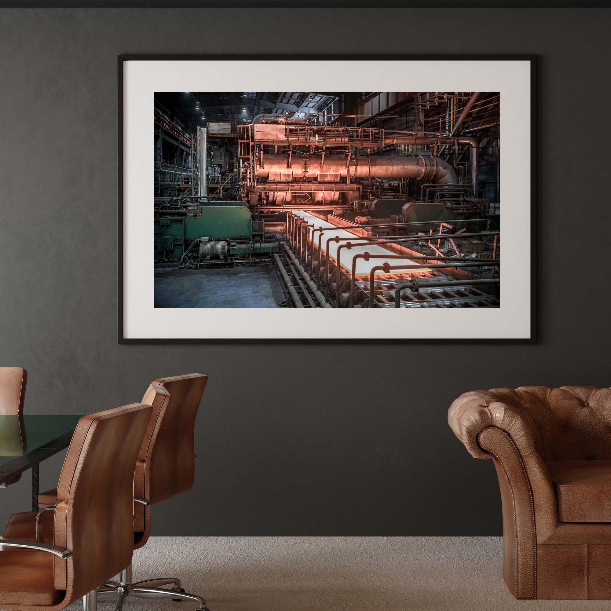 Industrial Plant, Tadd Myers Photography, plate steel print