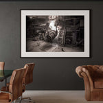 Singles - Pouring molten steel factory print, Tadd Myers Photography