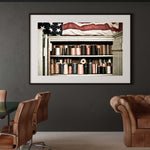 Tadd Myers, Singles, Singles - 4 - Thread Spools & Flag print on a wall