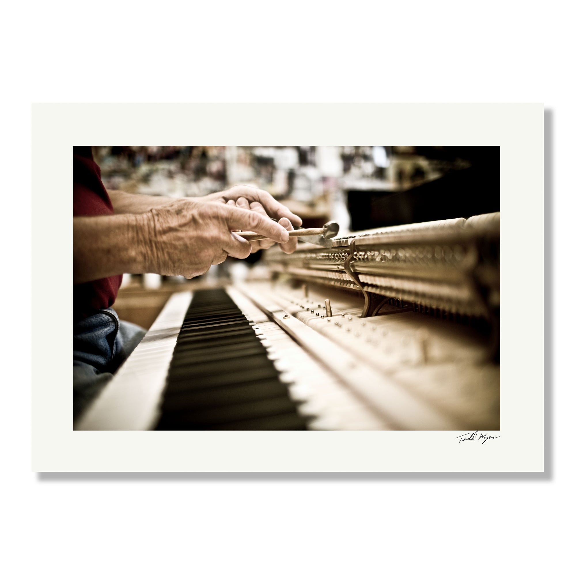 Tadd Myers, Piano tuning print