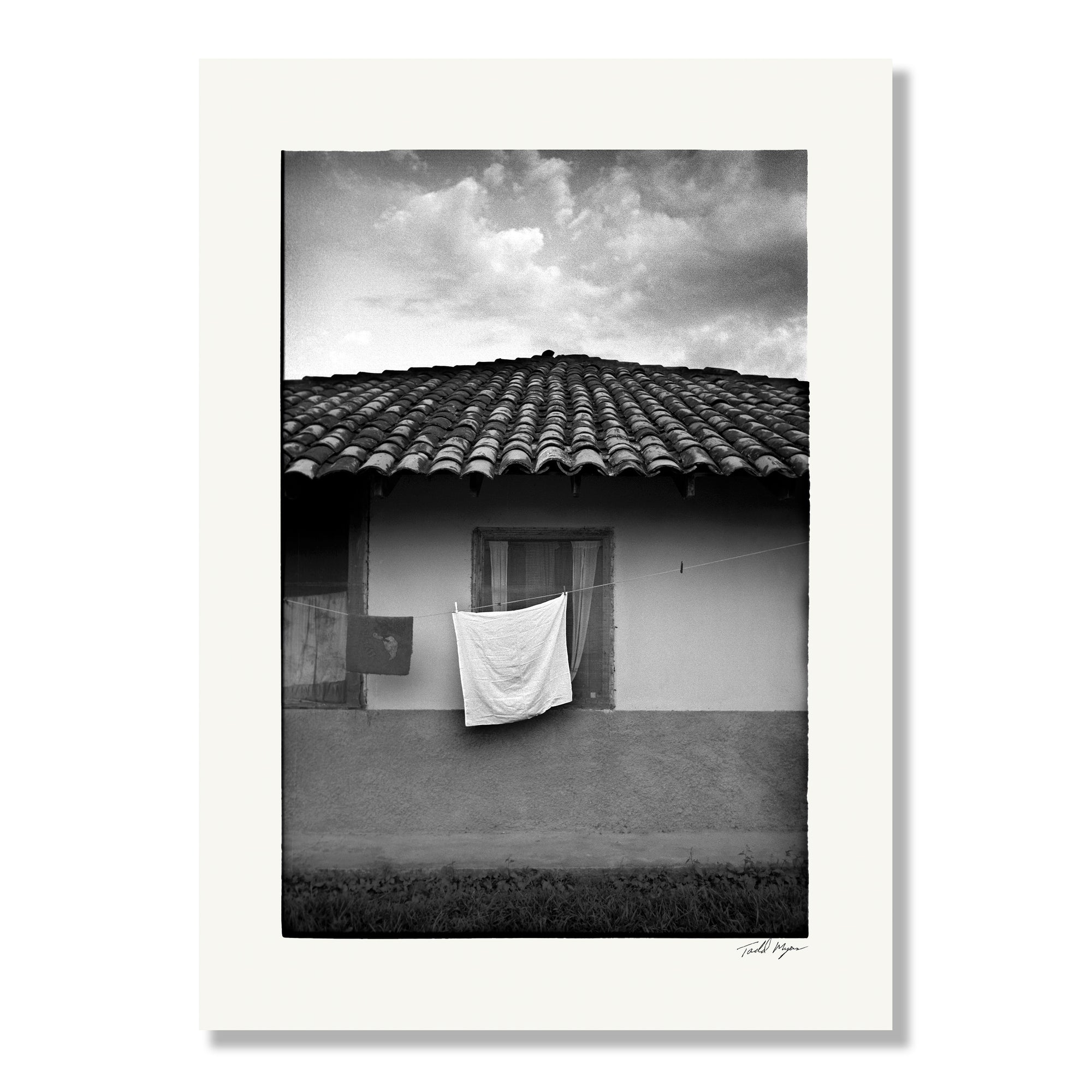 Clothesline, Rancho El Paraiso, Honduras print by Tadd Myers