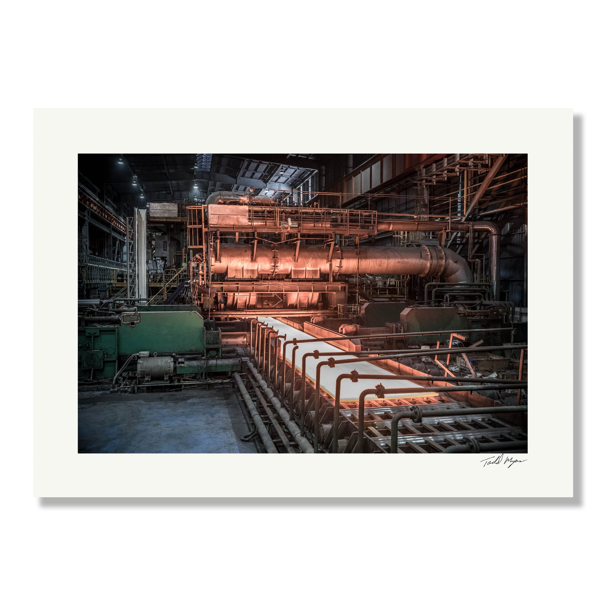 Industrial Plant, Tadd Myers Photography, plate steel print